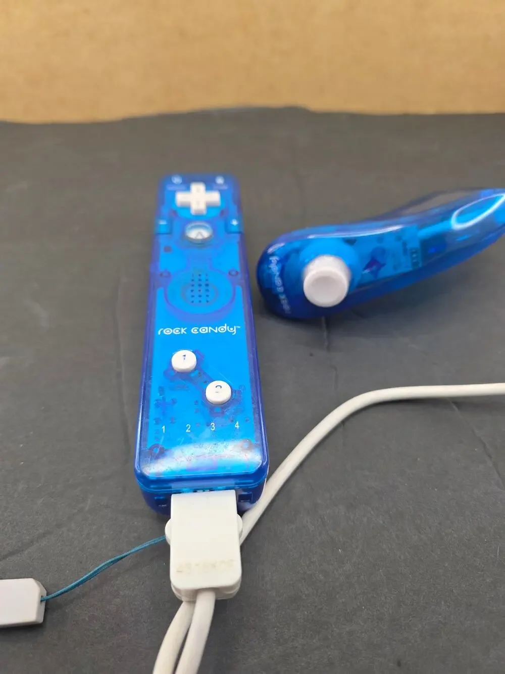 Wii Rock Candy Blue Transparent Wii-Mote ( Tested)